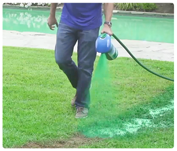 Woman drinking Liquid Lawn™